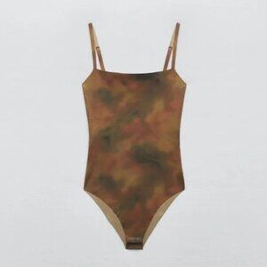Zara Tie Dye Knit Bodysuit in Size M